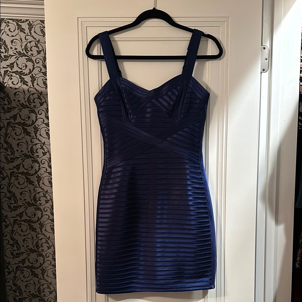 Elegant Blue Bodycon Dress